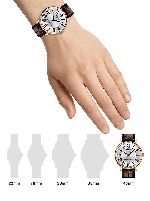  Shop Authentic Tissot Carson Premium Powermatic 80 Silver Dial Brown Leather Strap Watch For Men - T122.407.36.033.00 - Luxxuri