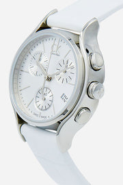  Shop Authentic Calvin Klein Skirt White Dial White Leather Strap Watch for Women - K2U291L6 - Luxxuri