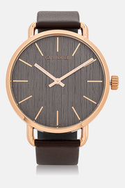  Shop Authentic Calvin Klein Even Grey Dial Brown Leather Strap Watch for Women - K7B216G3 - Luxxuri