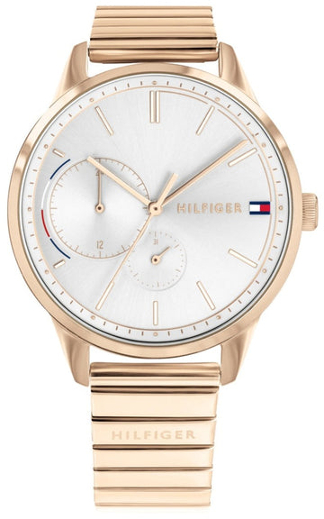  Shop Authentic Tommy Hilfiger Brooke Silver Dial Rose Gold Steel Strap Watch for Women - 1782021 - Luxxuri