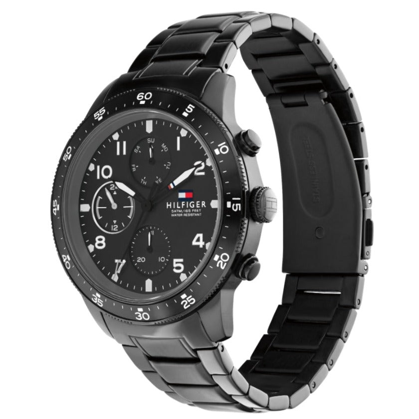  Shop Authentic Tommy Hilfiger Jimmy Chronograph Grey Dial Grey Steel Strap Watch For Men - 1791951 - Luxxuri