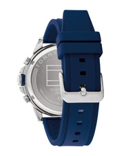  Shop Authentic Tommy Hilfiger Blaze Chronograph Blue Dial Blue Rubber Strap Watch For Men - 1792027 - Luxxuri