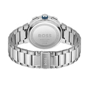  Shop Authentic Hugo Boss One Chronograph Blue Dial Silver Steel Strap Watch For Men - 1513999 - Luxxuri