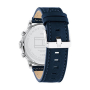  Shop Authentic Tommy Hilfiger Lars Chronograph Blue Dial Blue Leather Strap Watch For Men - 1792063 - Luxxuri
