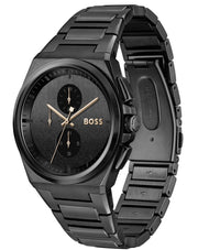  Shop Authentic Hugo Boss Steer Analog Black Dial  Black Steel Strap Watch For Men - 1514068 - Luxxuri