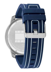  Shop Authentic Tommy Hilfiger Wynwood Chronograph Blue Dial Blue Silicon Strap Watch For Men - 1710582 - Luxxuri