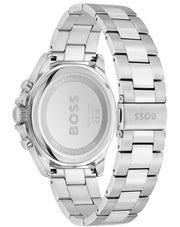  Shop Authentic Hugo Boss Troper Chronograph Black Dial Silver Steel Strap Watch For Men - 1514101 - Luxxuri
