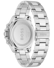  Shop Authentic Hugo Boss Troper Chronograph Black Dial Silver Steel Strap Watch For Men - 1514108 - Luxxuri