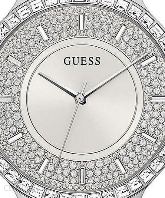  Shop Authentic Guess Soiree Diamonds Silver Dial Silver Mesh Bracelet Watch for Women - GW0402L1 - Luxxuri