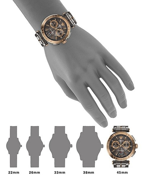  Shop Authentic Versace Aion Chronograph Black Dial Grey Steel Strap Watch for Men  - VBR050017 - Luxxuri