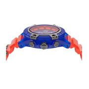  Shop Authentic Versace Icon Active Chronograph Quartz Blue Dial Orange Rubber Strap Watch For Men - VEZ700922 - Luxxuri