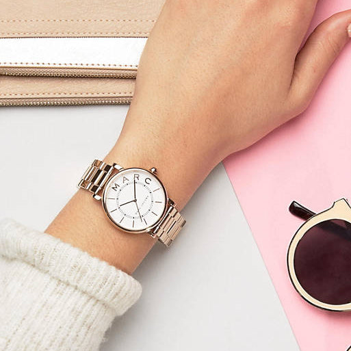  Shop Authentic Marc Jacobs Roxy White Dial Rose Gold Steel Strap Watch for Women - MJ3523 - Luxxuri