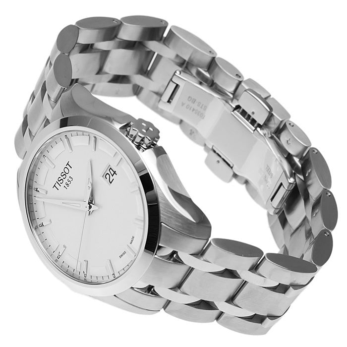  Shop Authentic Tissot T Trend Couturier Chronograph White Dial Silver Steel Strap Watch For Men - T035.410.11.031.00 - Luxxuri