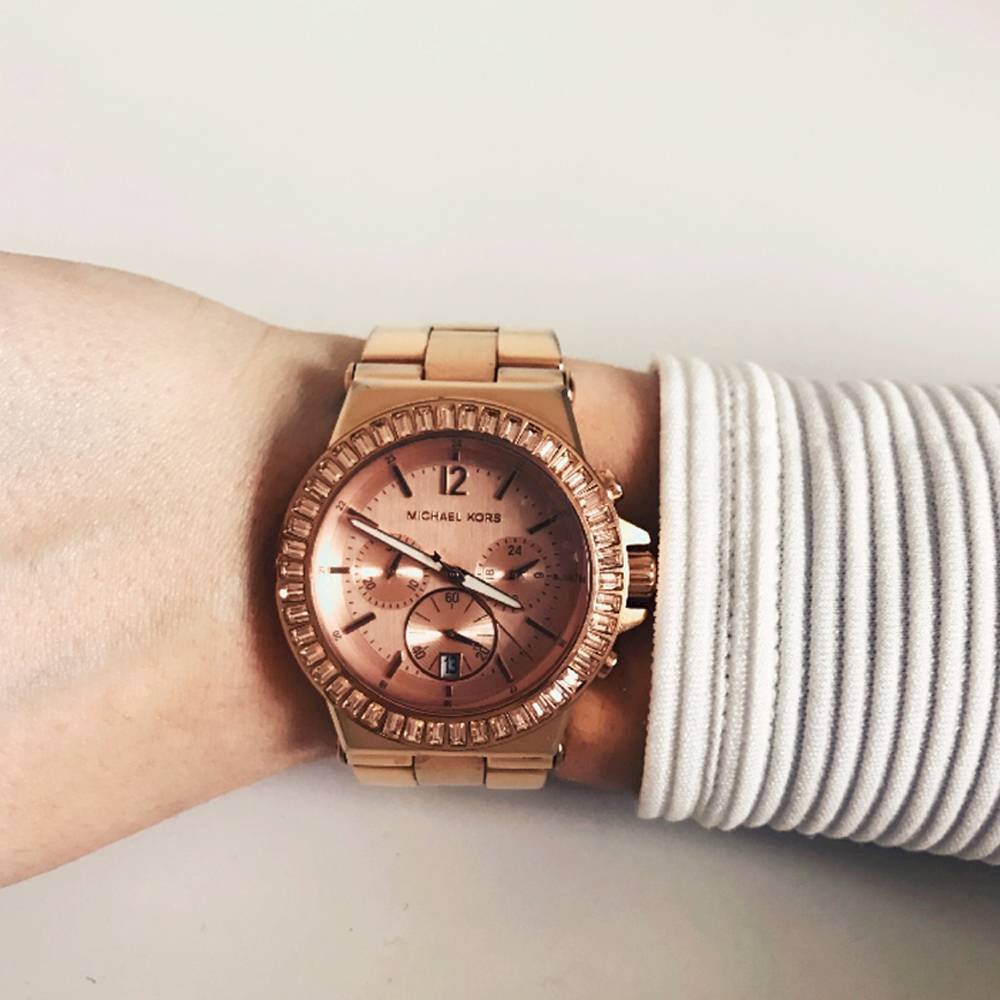  Shop Authentic Michael Kors Dylan Rose Gold Dial Rose Gold Steel Strap Watch for Women - MK5412 - Luxxuri