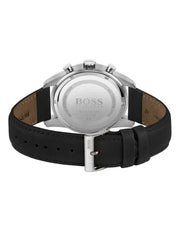  Shop Authentic Hugo Boss Skymaster Black Dial Black Leather Strap Watch for Men - 1513782 - Luxxuri
