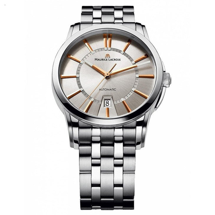  Shop Authentic Maurice Lacroix Pontos Date Silver Dial Silver Steel Strap Watch For Men - PT6148-SS002-131-1 - Luxxuri