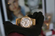  Shop Authentic Guess Limelight Quartz Silver Dial Golden Leather Strap Watch For Women - W0775L2 - Luxxuri