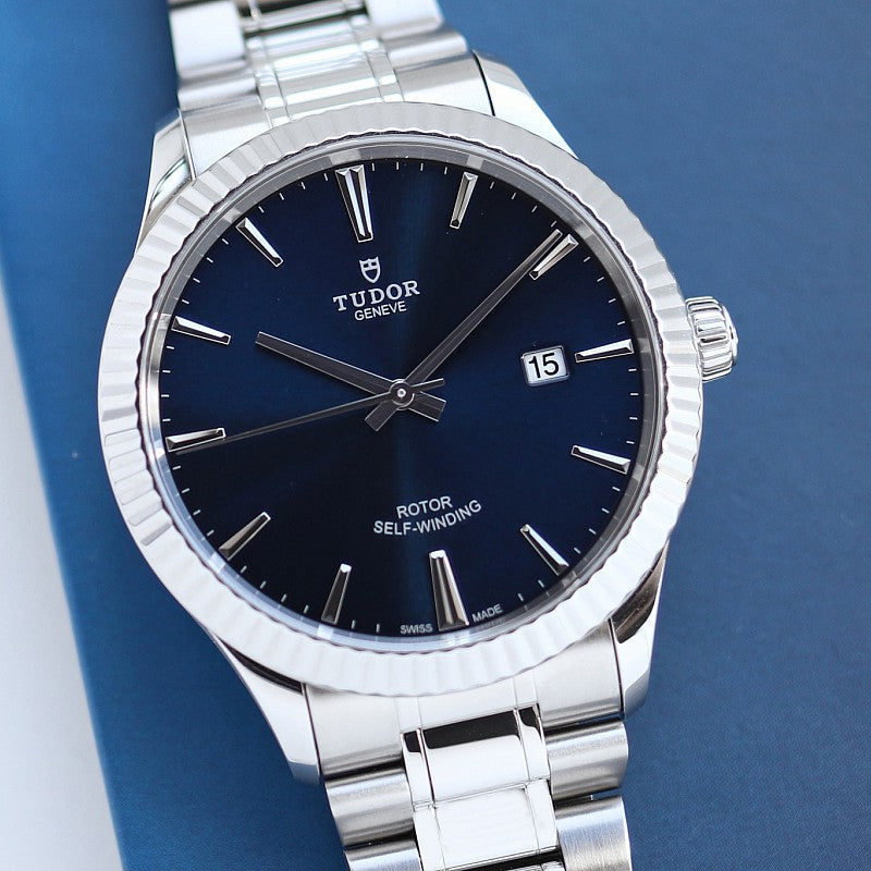  Shop Authentic Tudor Style Automatic Blue Dial Silver Steel Strap Watch for Men - M12710-0013 - Luxxuri