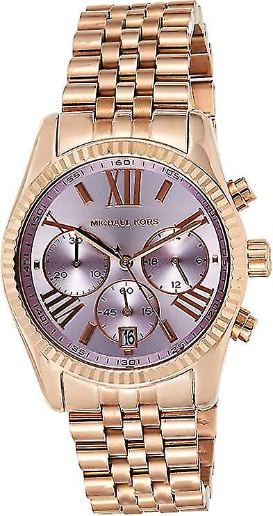  Shop Authentic Michael Kors Lexington Purple Dial Rose Gold Steel Strap Watch For Women - MK6207 - Luxxuri