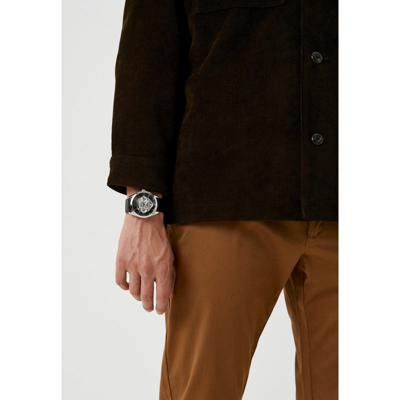  Shop Authentic Guess Tailor Multifunction Black Dial Black Leather Strap Watch for Men - GW0389G1 - Luxxuri