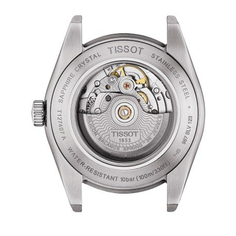  Shop Authentic Tissot Gentleman Powermatic 80 Silicium Black Dial Silver Steel Strap Watch For Men - T127.407.11.051.00 - Luxxuri