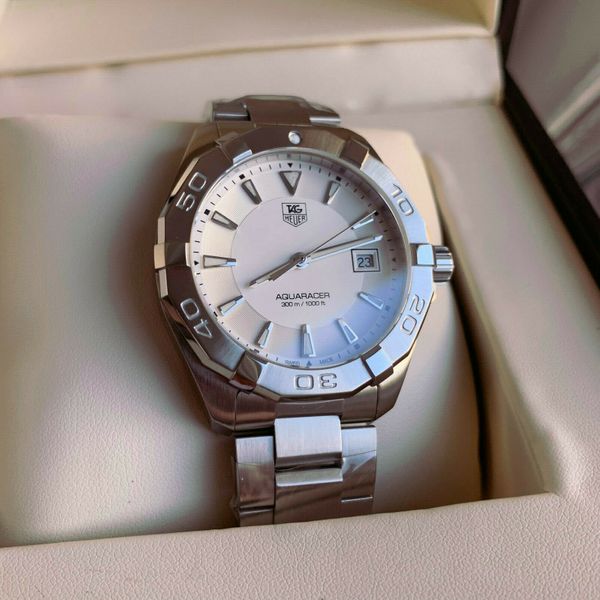  Shop Authentic Tag Heuer Aquaracer White Dial Watch for Men - WAY1111.BA0928 - Luxxuri
