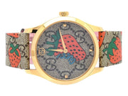  Shop Authentic Gucci G Timeless Brown Dial Brown Leather Strap Watch For Women - YA1264133 - Luxxuri