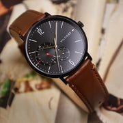  Shop Authentic Tommy Hilfiger Brooklyn Quartz Black Dial Brown Leather Strap Watch for Men - 1791510 - Luxxuri