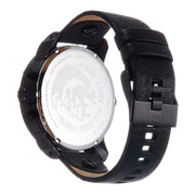  Shop Authentic Diesel Little Daddy Blue Dial Black Leather Strap Watch For Men - DZ7257 - Luxxuri