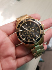  Shop Authentic Guess Chaser Chronograph Black Dial Gold Steel Strap Watch for Men - W0170G2 - Luxxuri