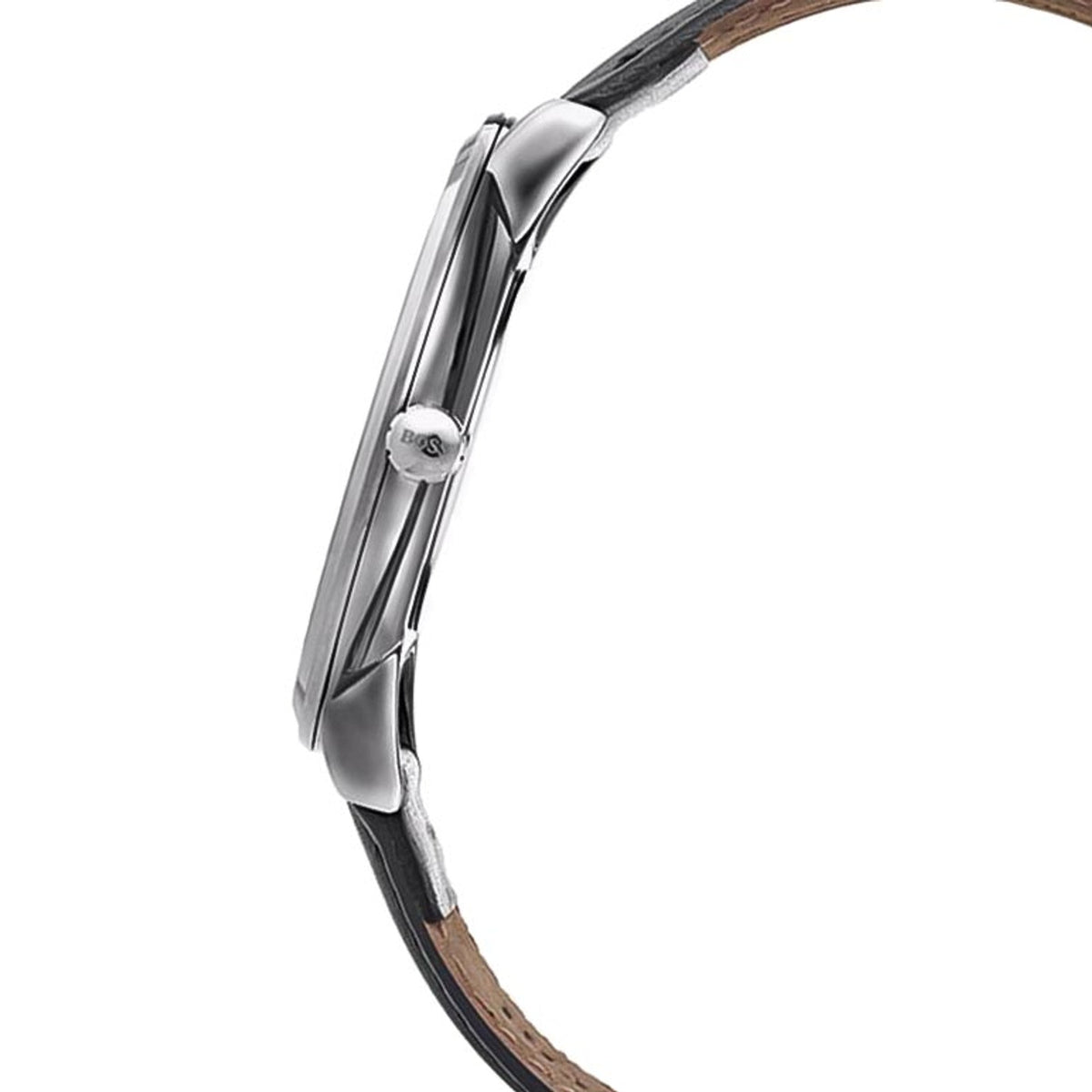  Shop Authentic Hugo Boss Horizon Blue Dial Grey Leather Strap Watch for Men - 1513539 - Luxxuri
