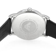  Shop Authentic Emporio Armani Luigi Quartz Black Dial Black Leather Strap Watch For Men - AR2500 - Luxxuri