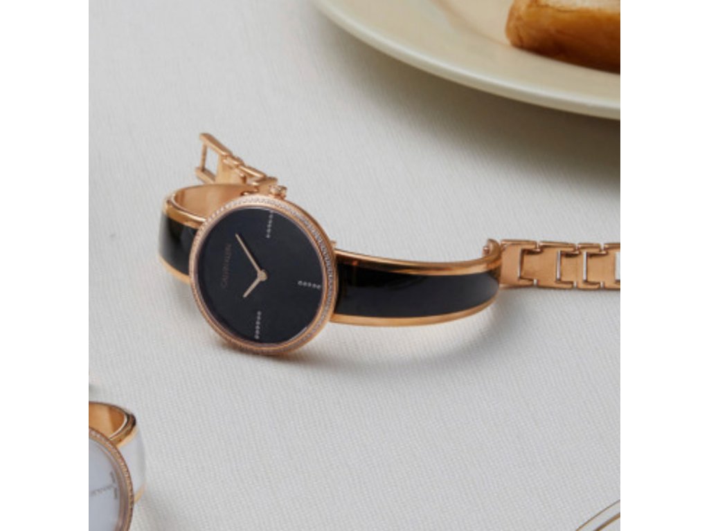  Shop Authentic Calvin Klein Seduce Black Dial Two Tone Steel Strap Watch for Women - K4E2NX1S - Luxxuri