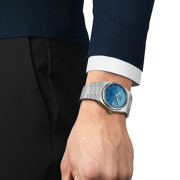  Shop Authentic Tissot PRX Powermatic 80 Gradient Blue Dial Silver Steel Strap Watch for Men - T137.407.11.351.01 - Luxxuri