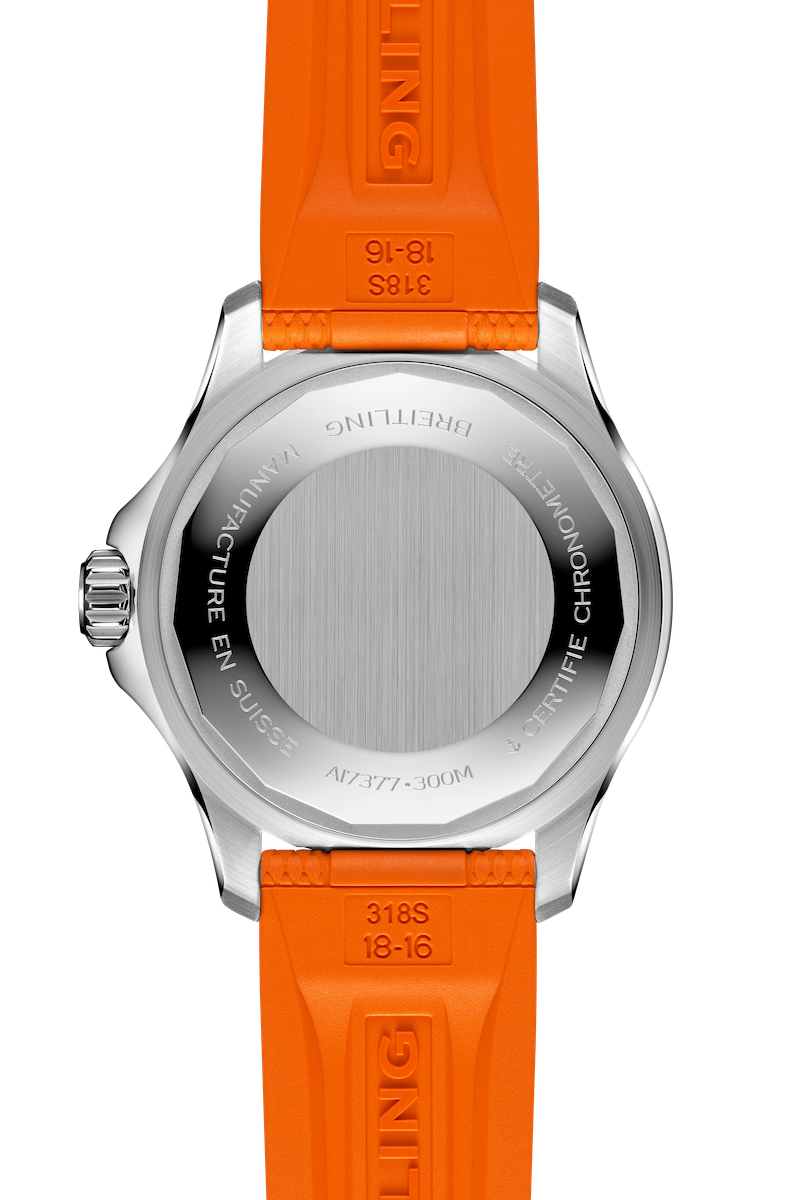  Shop Authentic Breitling Superocean Automatic 36 Orange Dial Orange Rubber Strap Watch for Men - A17377211O1S1 - Luxxuri
