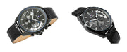  Shop Authentic Tommy Hilfiger Baker Chronograph Black Dial Black Leather Strap Watch For Men  - 1710452 - Luxxuri