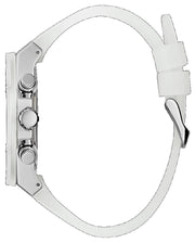  Shop Authentic Guess Poseidon Chronograph Rainbow Dial White Silicone Strap Watch For Men - GW0425G4 - Luxxuri