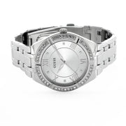  Shop Authentic Guess Cosmo Diamonds Silver Dial Silver Steel Strap Watch For Women - GW0033L1 - Luxxuri