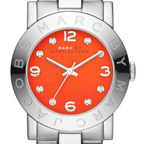  Shop Authentic Marc Jacobs Amy Red Dial Silver Steel Strap Watch for Women - MBM3302 - Luxxuri