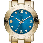  Shop Authentic Marc Jacobs Amy Blue Dial Gold Steel Strap Watch for Women - MBM3303 - Luxxuri