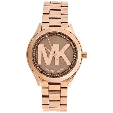  Shop Authentic Michael Kors Slim Runway Rose Gold Dial Rose Gold Steel Strap Watch for Women - MK3549 - Luxxuri
