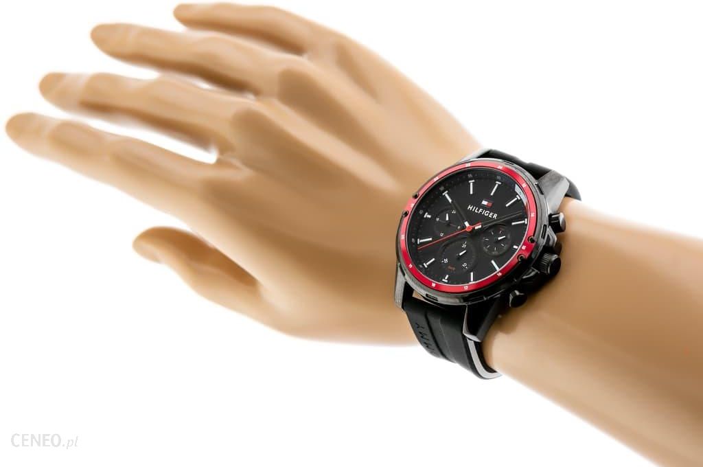  Shop Authentic Tommy Hilfiger Mason Black Dial Black Rubber Strap Watch for Men - 1791793 - Luxxuri