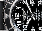  Shop Authentic Breitling Superocean II 42mm Black Leather Strap Mens Watch - A17365C9 - Luxxuri