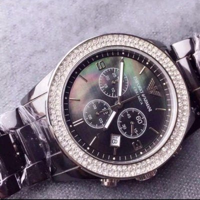  Shop Authentic Emporio Armani Ceramica Black Dial Black Ceramic Strap Watch For Men - AR1455 - Luxxuri