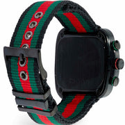  Shop Authentic Gucci Coupe Chronograph Quartz Black Two Tone NATO Strap Watch For Men - YA131202 - Luxxuri