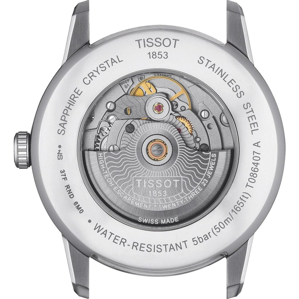  Shop Authentic Tissot Luxury Powermatic 80 Silver Dial Silver Steel Strap Watch For Men - T086.407.11.037.00 - Luxxuri