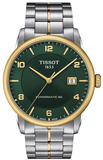  Shop Authentic Tissot Luxury Powermatic 80 Green Dial Silver Steel Strap Watch For Men - T086.407.22.097.00 - Luxxuri
