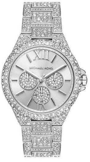  Shop Authentic Michael Kors Camille Multifunction Crystals Silver Dial Silver Steel Strap Watch for Women - MK6957 - Luxxuri