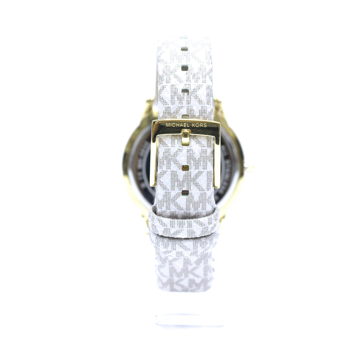  Shop Authentic Michael Kors Tibby Analog Silver Dial White Leather Strap Watch for Women - MK1049 - Luxxuri