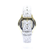  Shop Authentic Michael Kors Tibby Analog Silver Dial White Leather Strap Watch for Women - MK1049 - Luxxuri